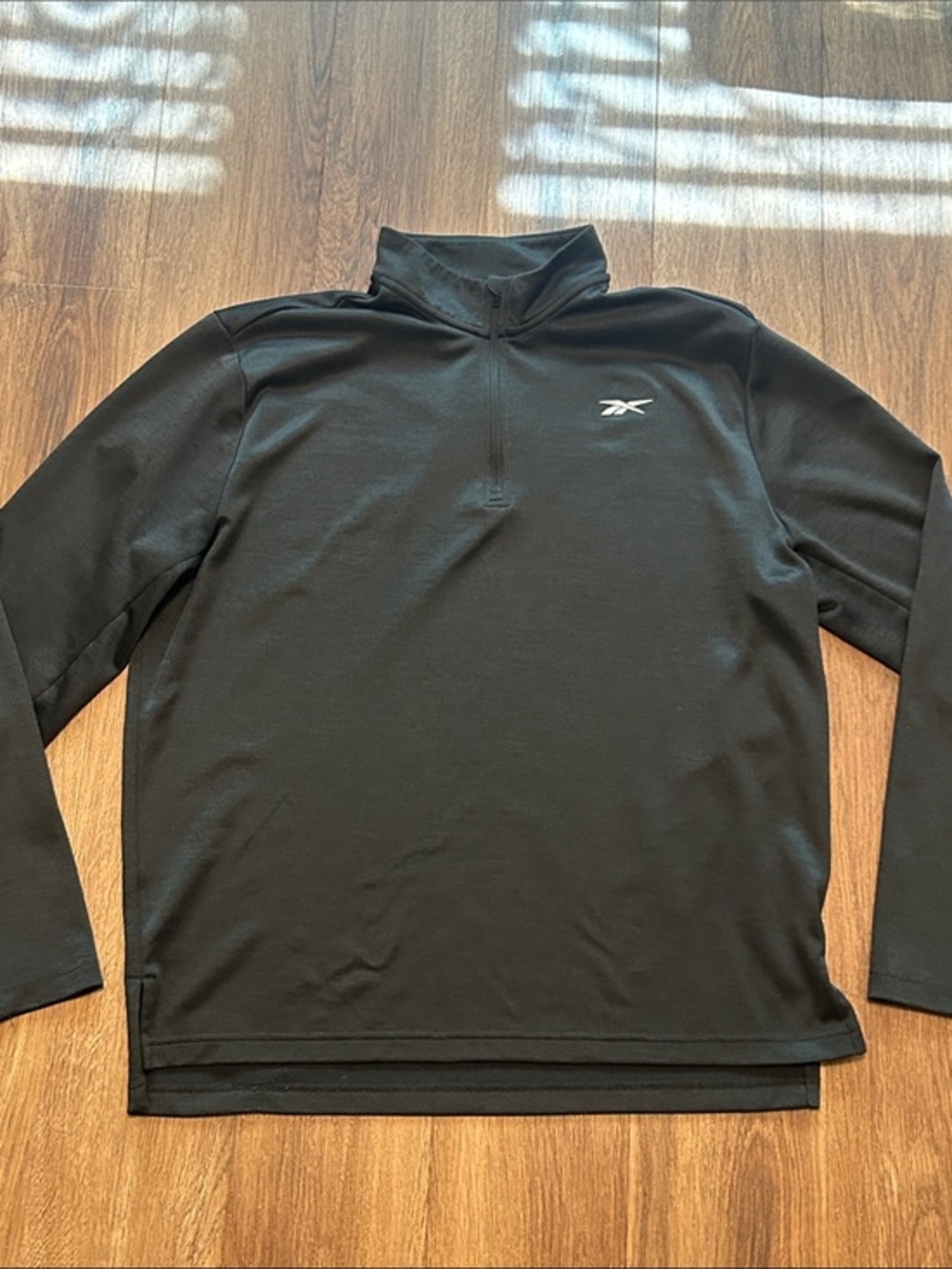 Reebok Black Half-Zip Performance Pullover See measurements as size is estimated
